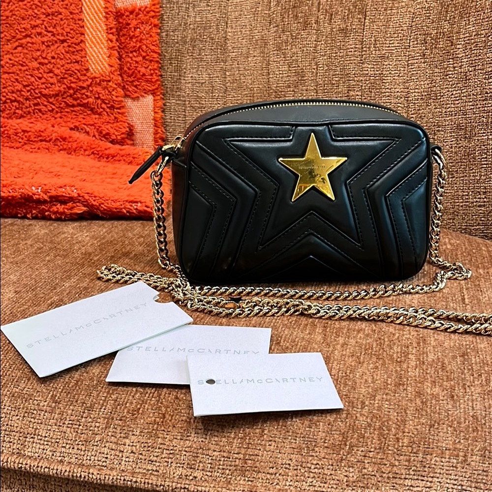 Stella McCartney Black Star mini Crossbody Bag